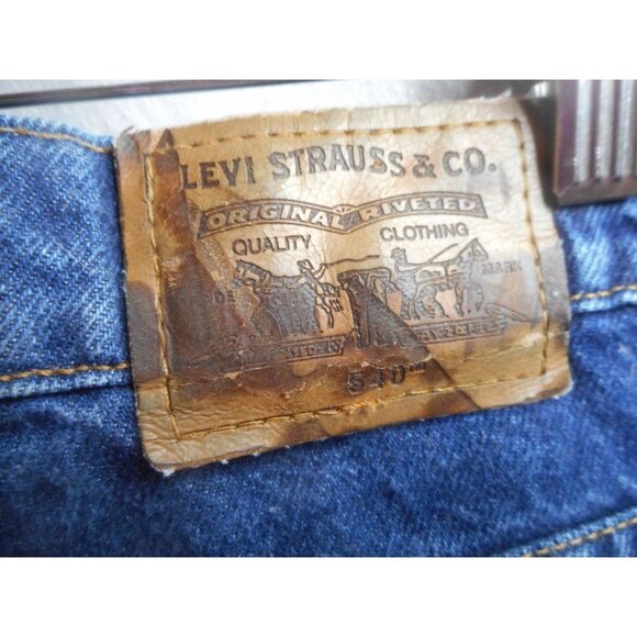 Vintage Discontinued 540 Relaxed Levi Jeans Size 33 x 32 100% cotton - Picture 6 of 7